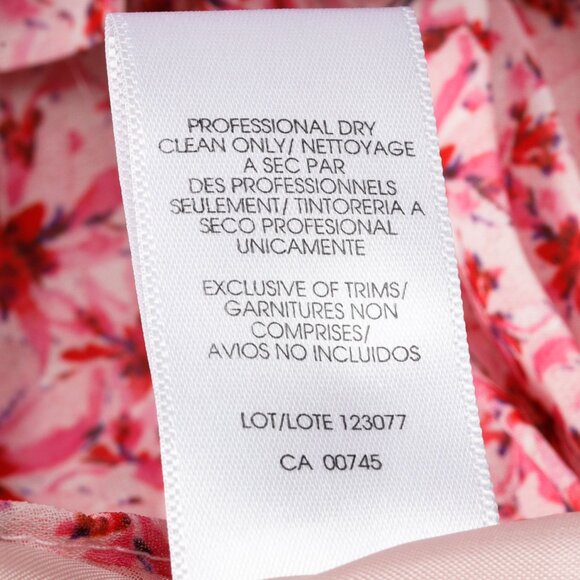 Amur Portia Pink Floral Pleated Tiered One-Shoulder Top - Picture 9 of 9